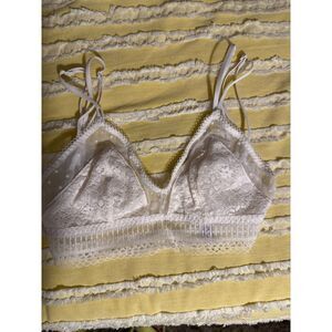 Victoria's Secret White Lace Bralette